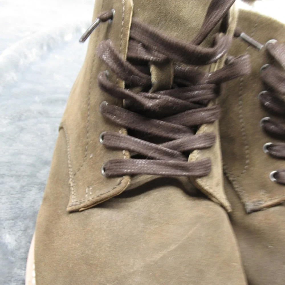 Banana Republic Arley Boot Men 11.5 Brown Suede Leather Ankle Lace Chukka Preppy